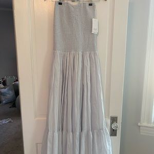 Louis Louise Jenna Smocked Maxi Dress Blue XS/S